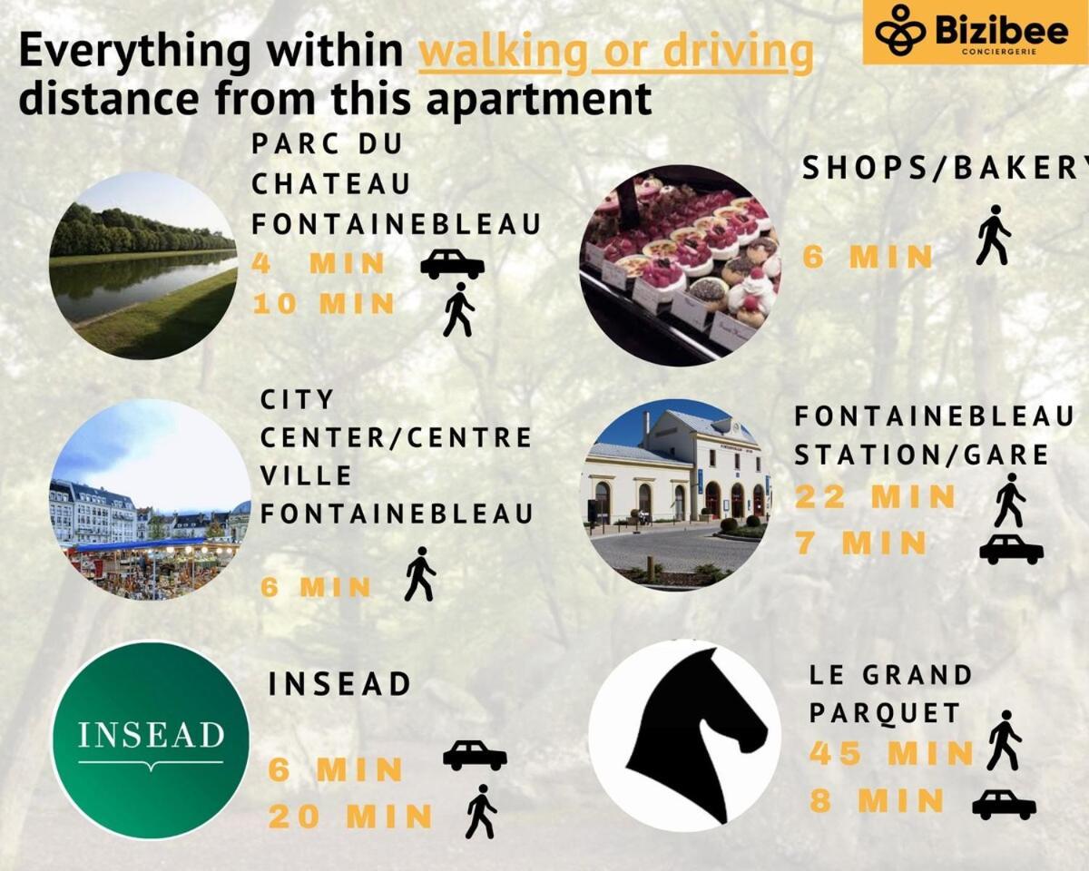Ferienwohnung Le Saphir Easy Parking Comfort Fontainebleau Exterior foto